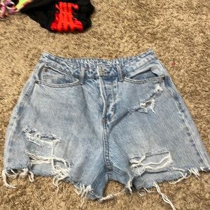 Small rips in the front light blue